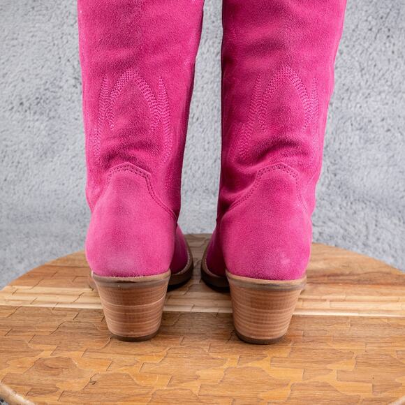 Dingo Ladies Thunder Road Fuchsia Tall Western Festival Boots Size 7 M DI597-PU6 - Picture 4 of 7